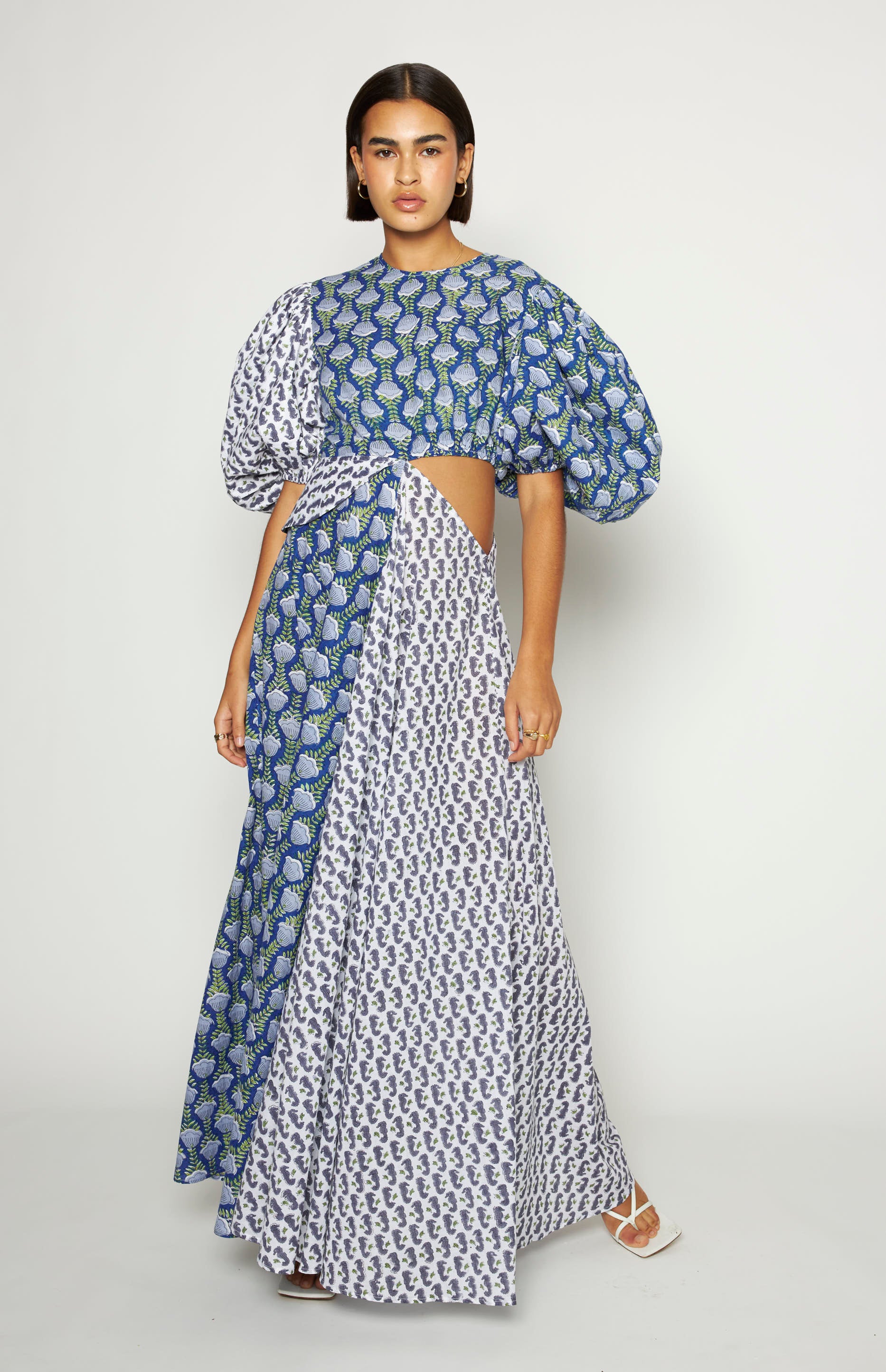 Chloe Dress Blue - Image 3