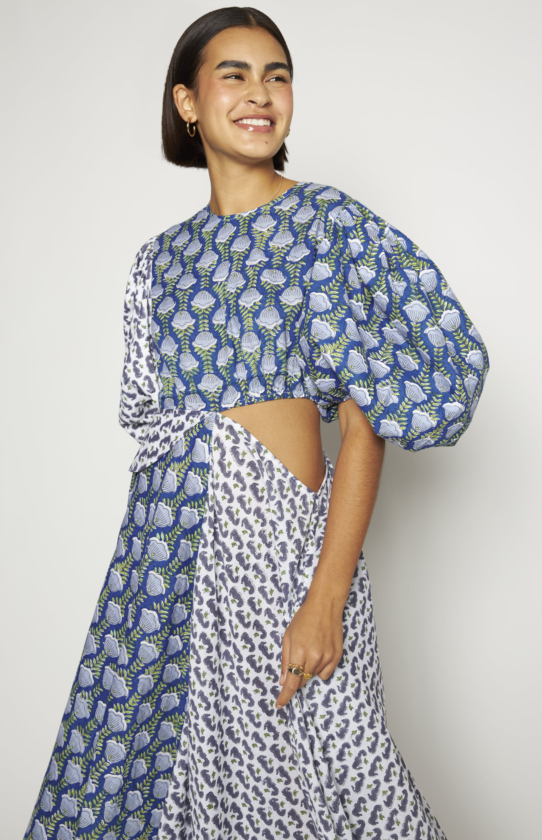 Chloe Dress Blue - Image 5