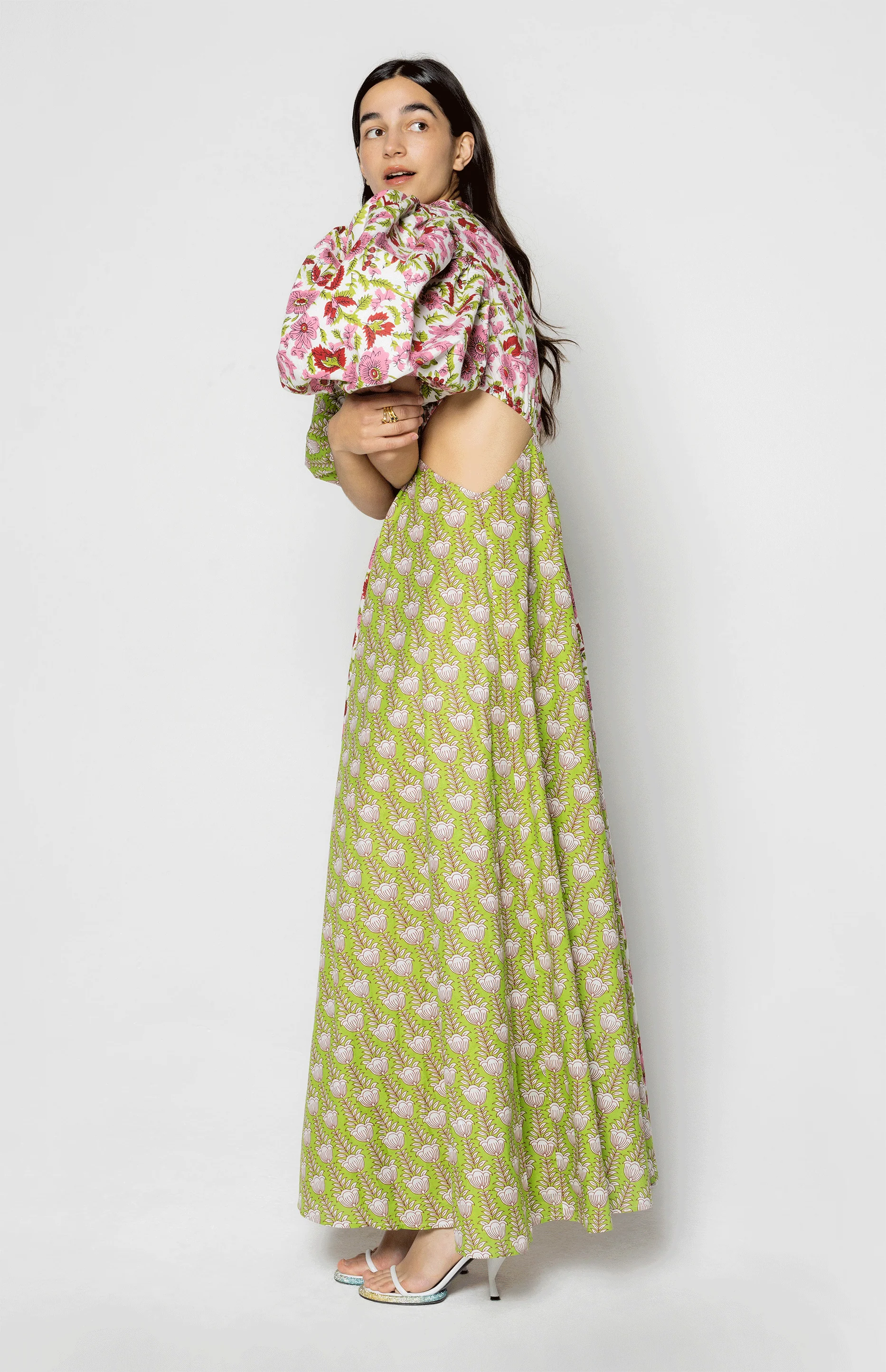 Chloe Dress Green - Image 4