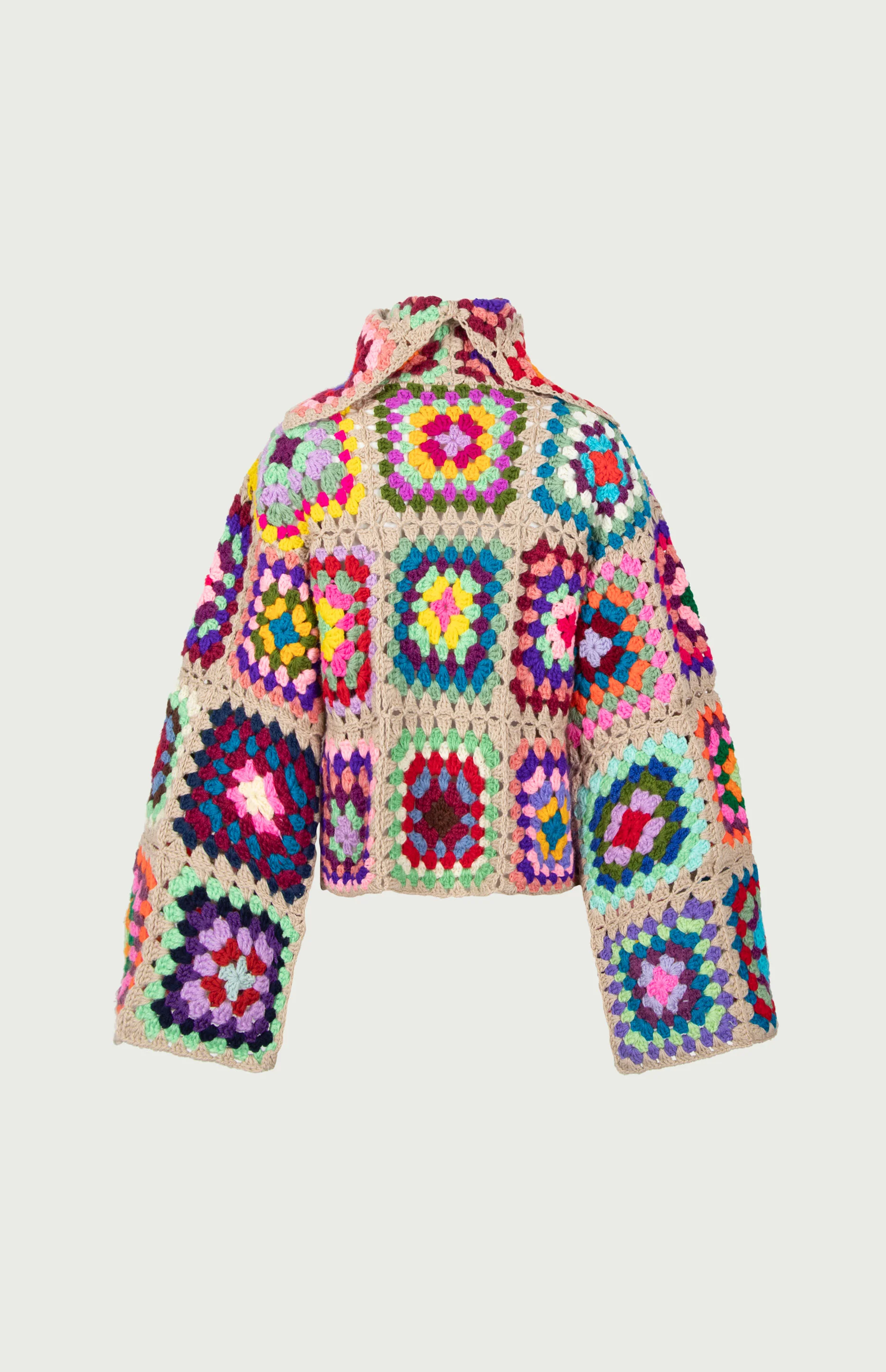 Floor Crochet Sweater Beige - Image 4