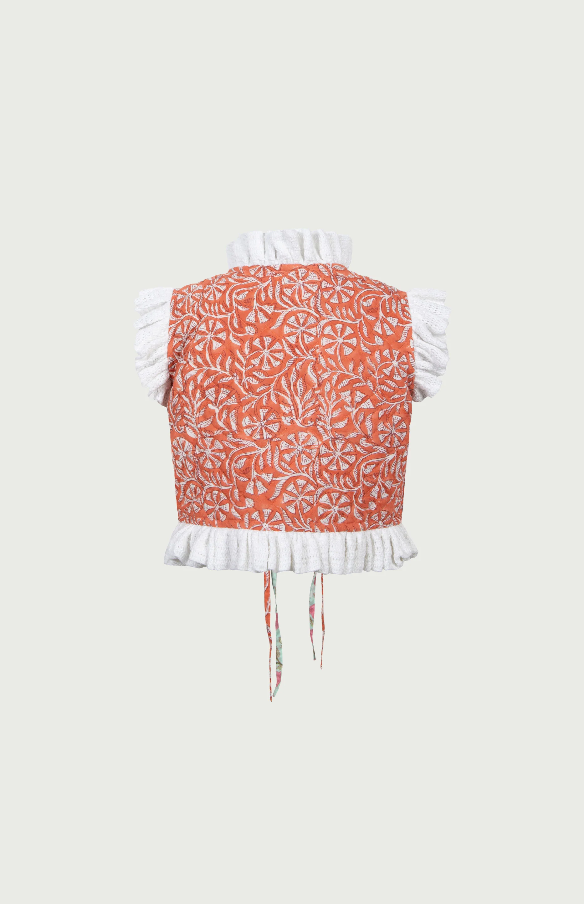Gia Reversible Vest Orange - Image 5