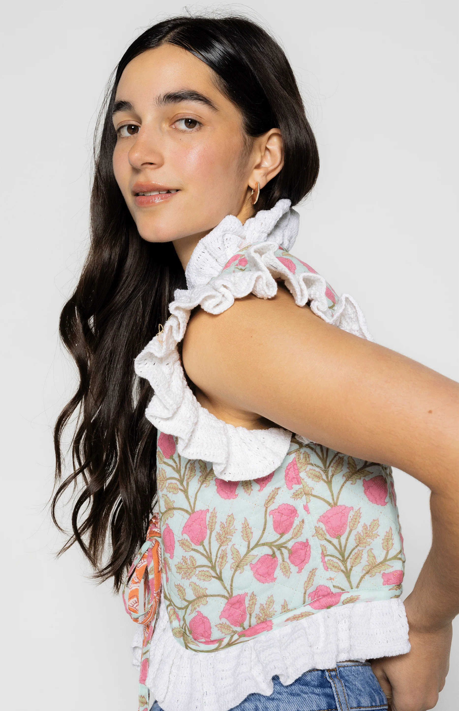 Gia Reversible Vest Orange - Image 7