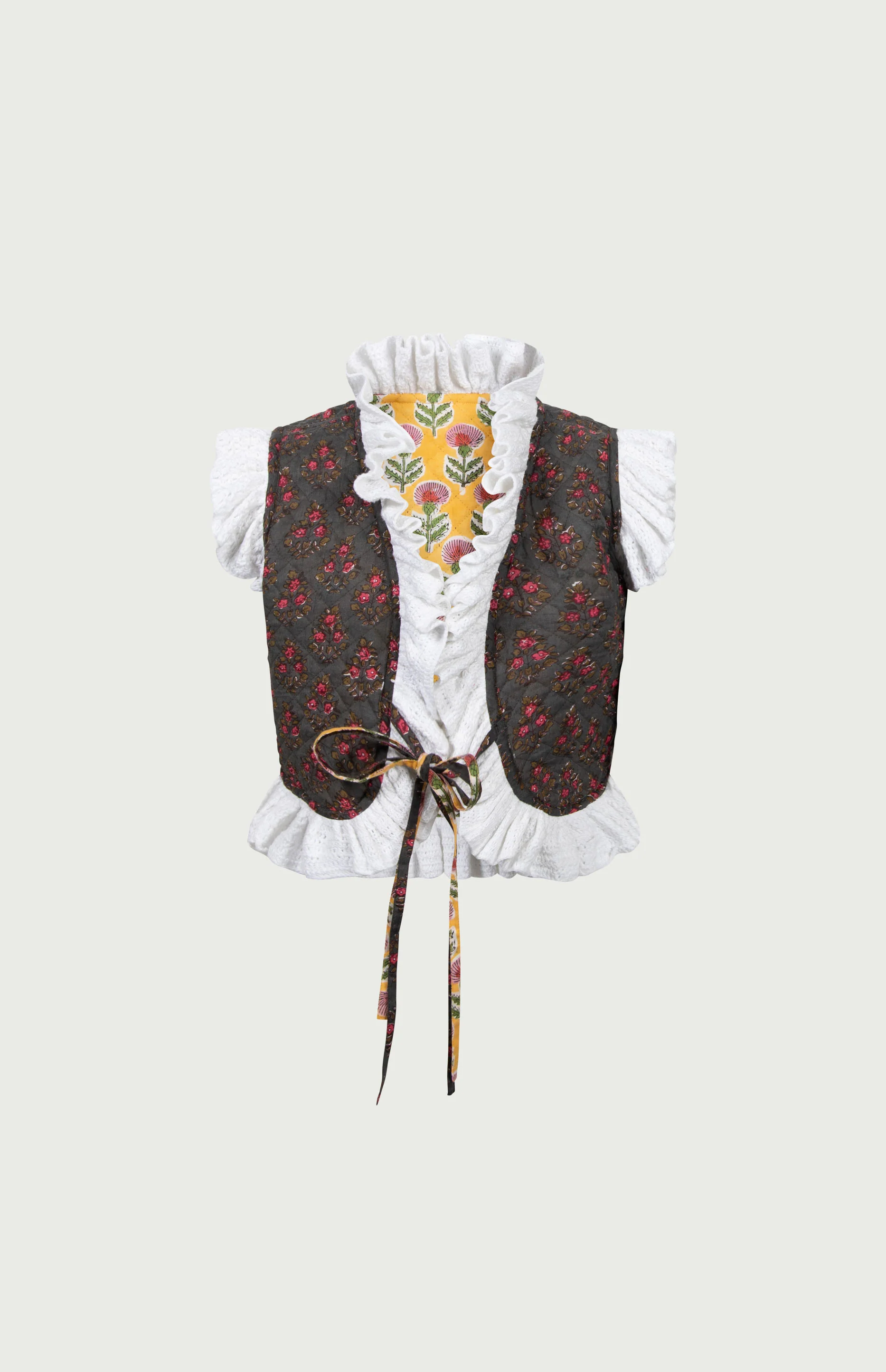 Gia Reversible Vest Yellow - Image 3