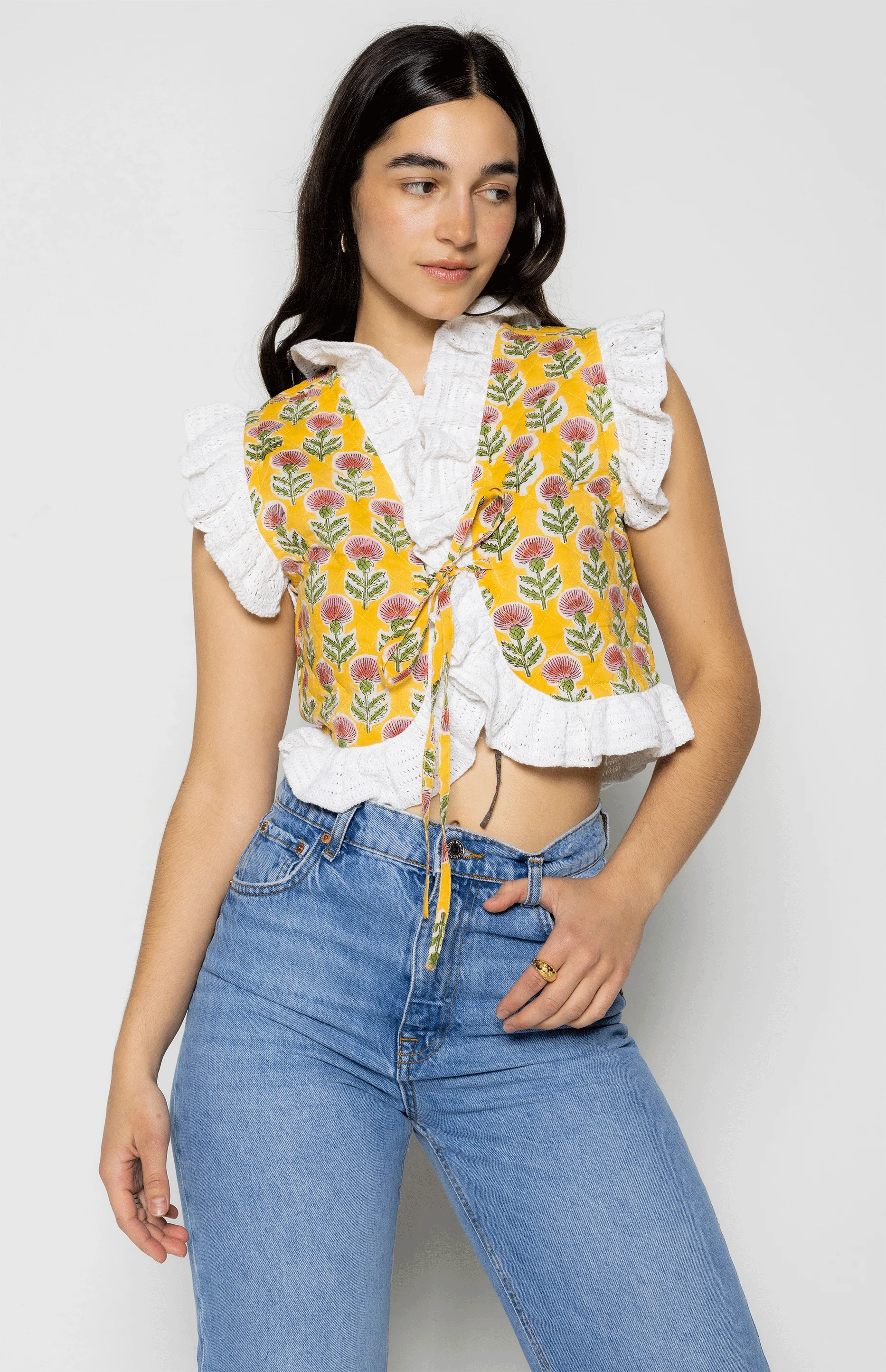 Gia Reversible Vest Yellow - Image 8