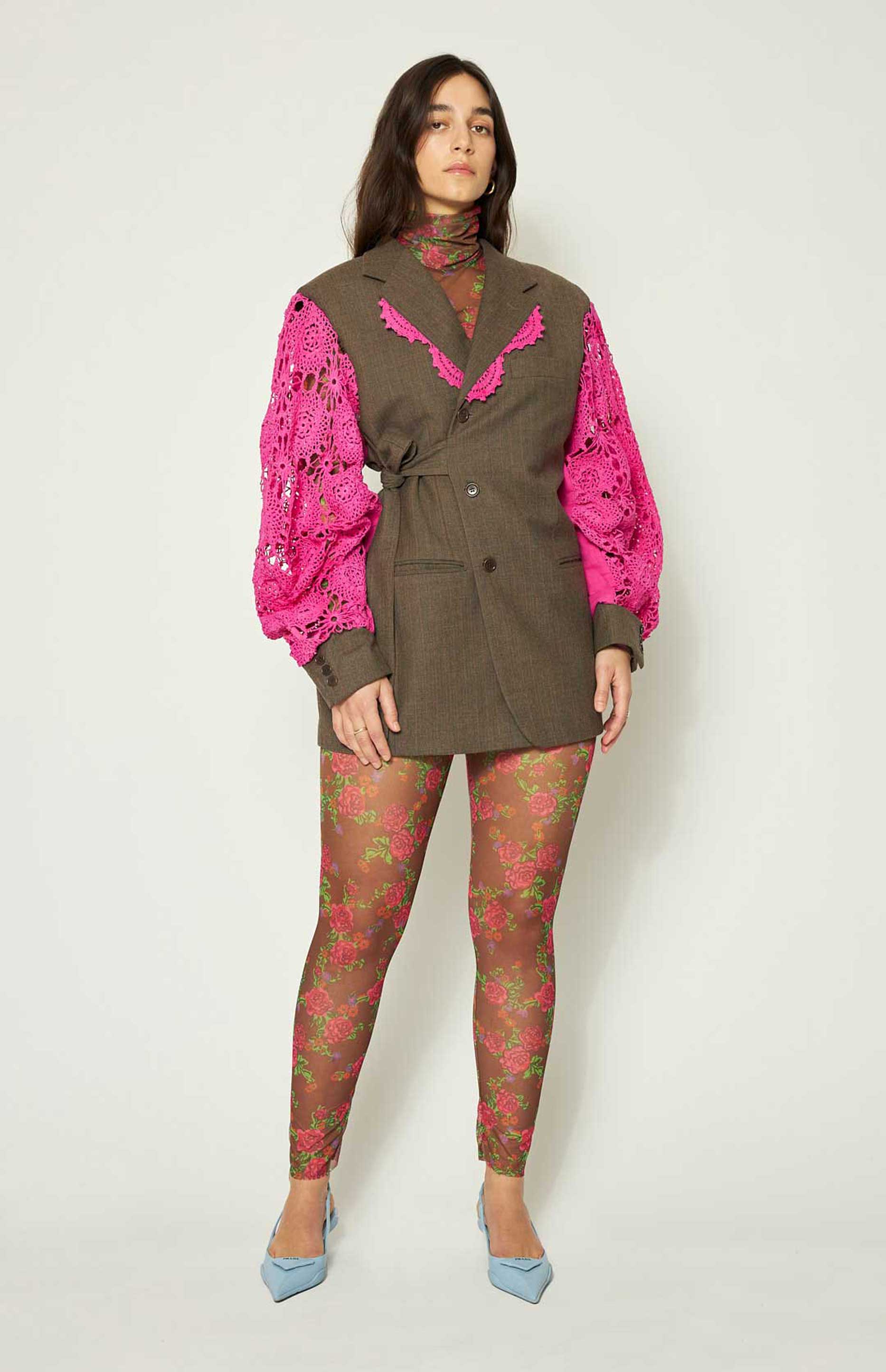 Honey Mesh Pants Brown - Image 3