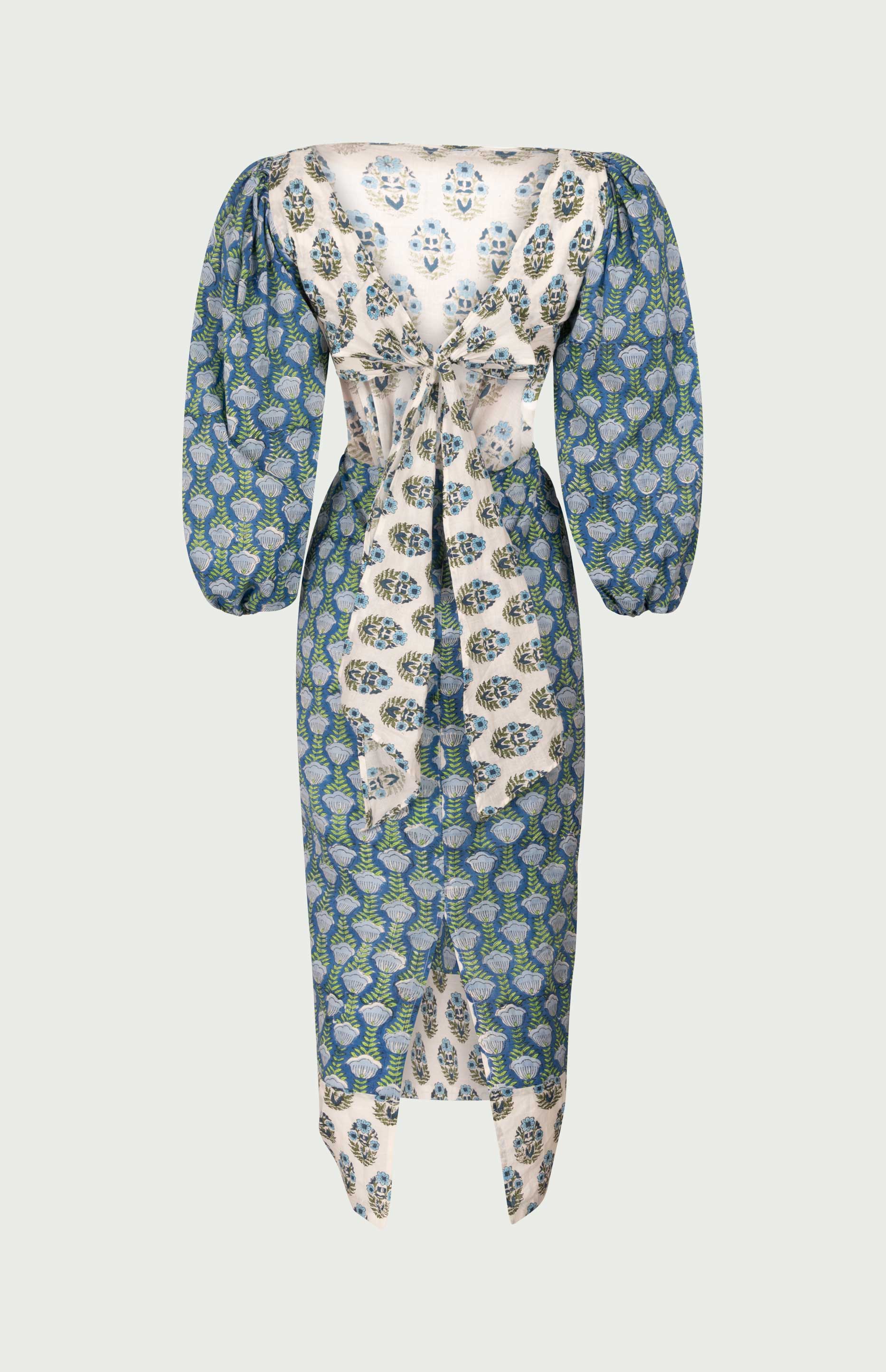 Mei Dress Blue - Image 6