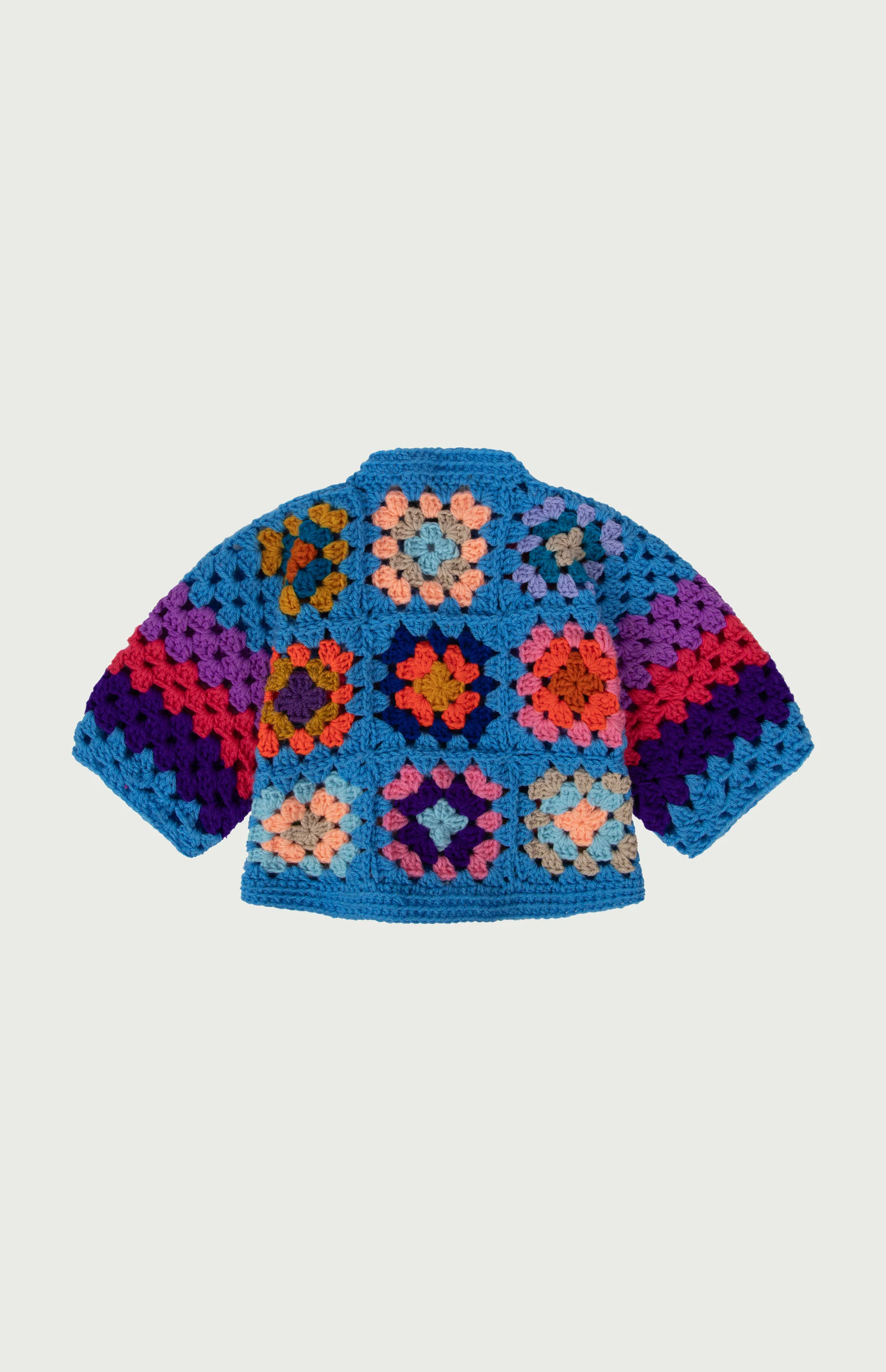 Mini Lina Crochet Cardigan Skyblue - Image 3