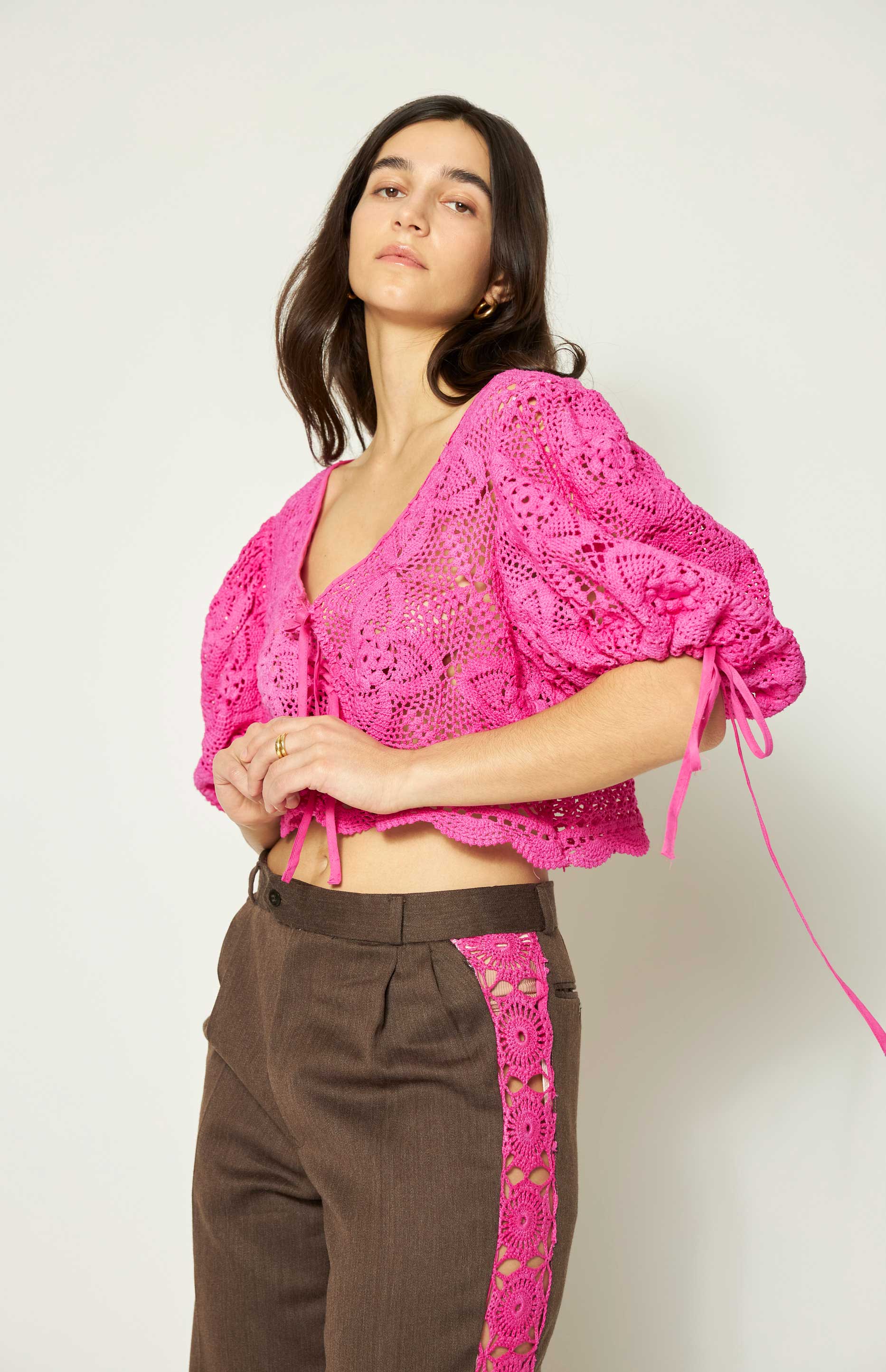 Olive Pants Fuchsia - Image 3