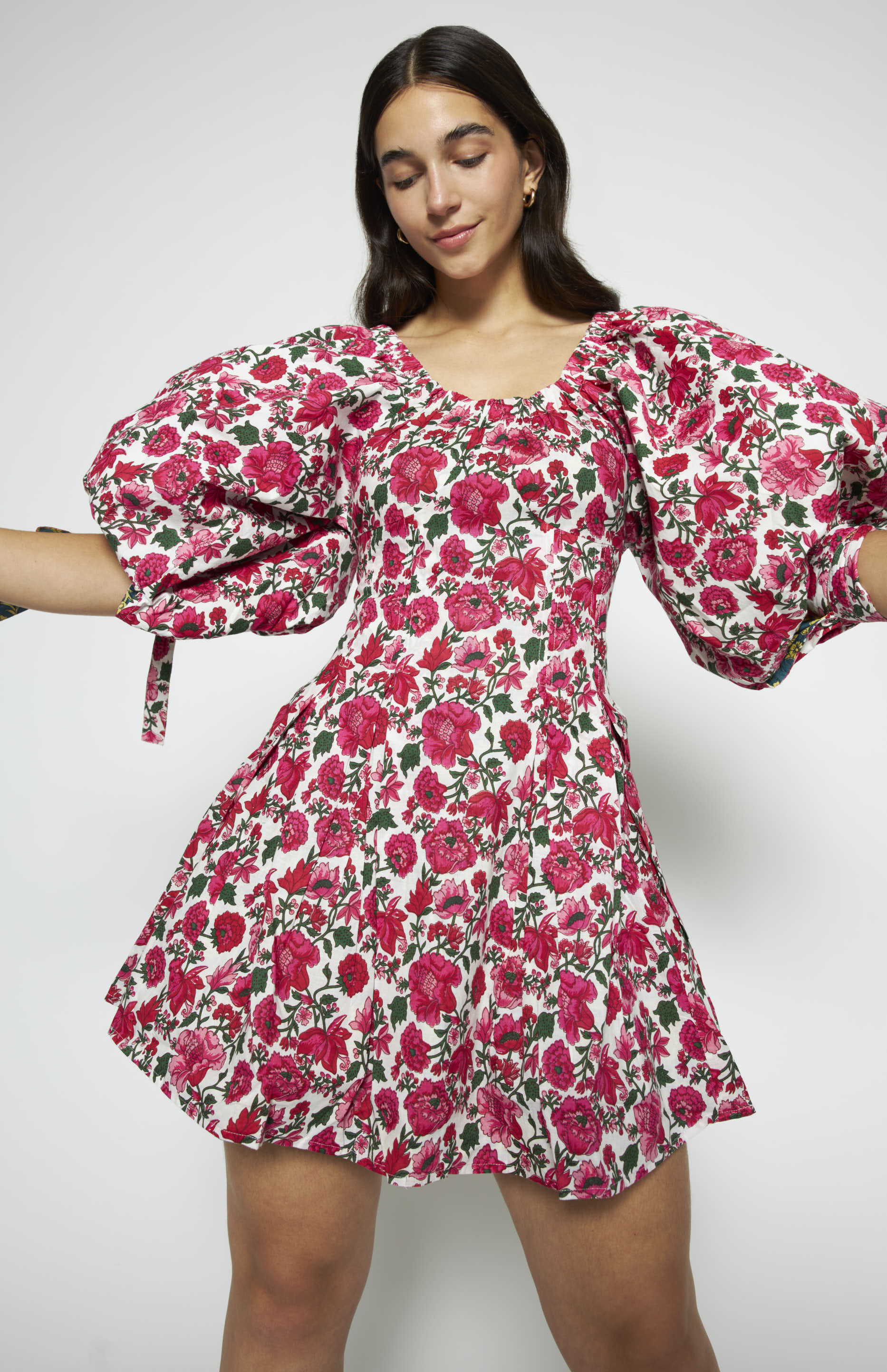 Rose Reversible Mini Dress Fuchsia - Image 6