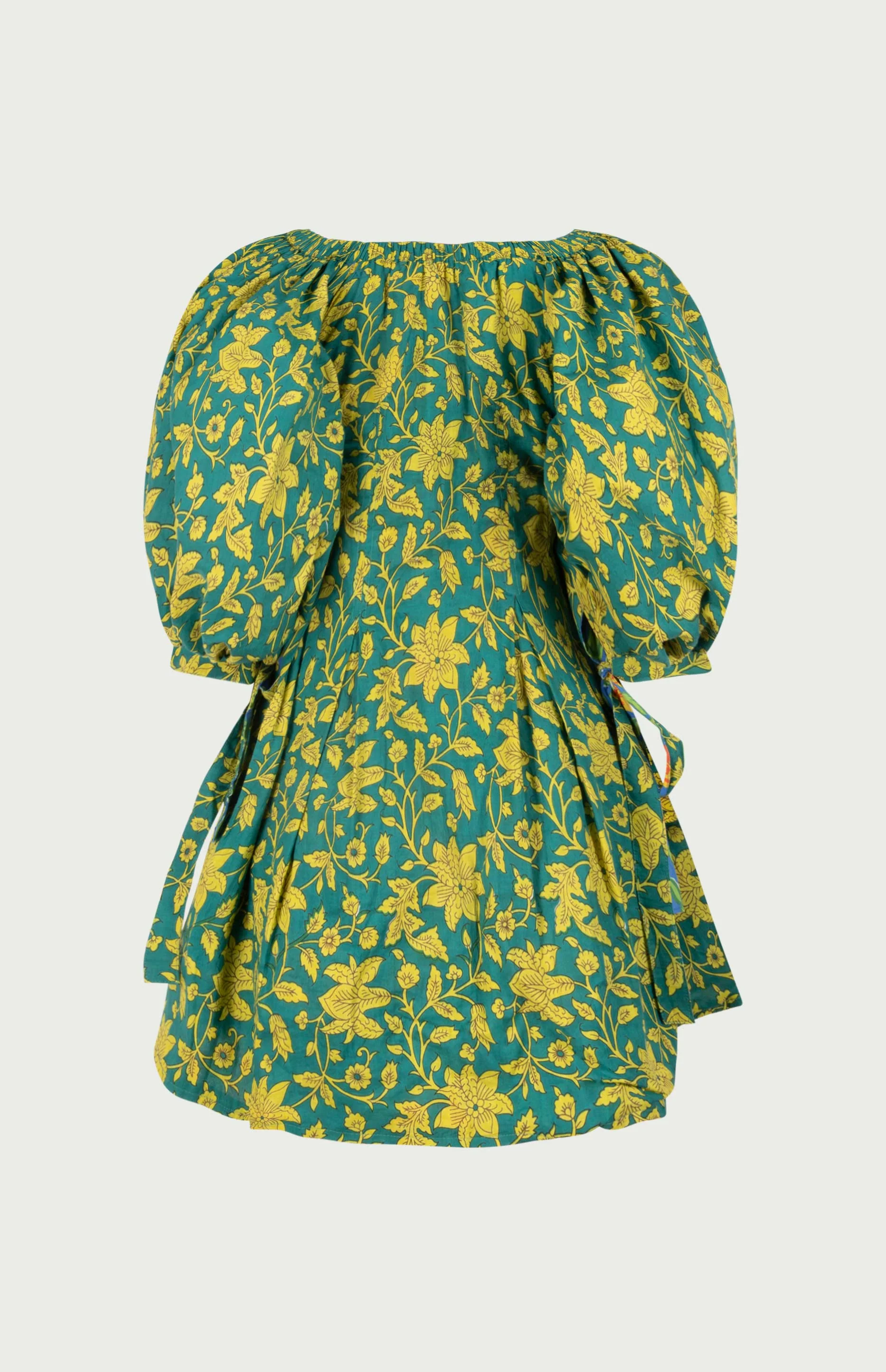 Rose Reversible Mini Dress Green - Image 5