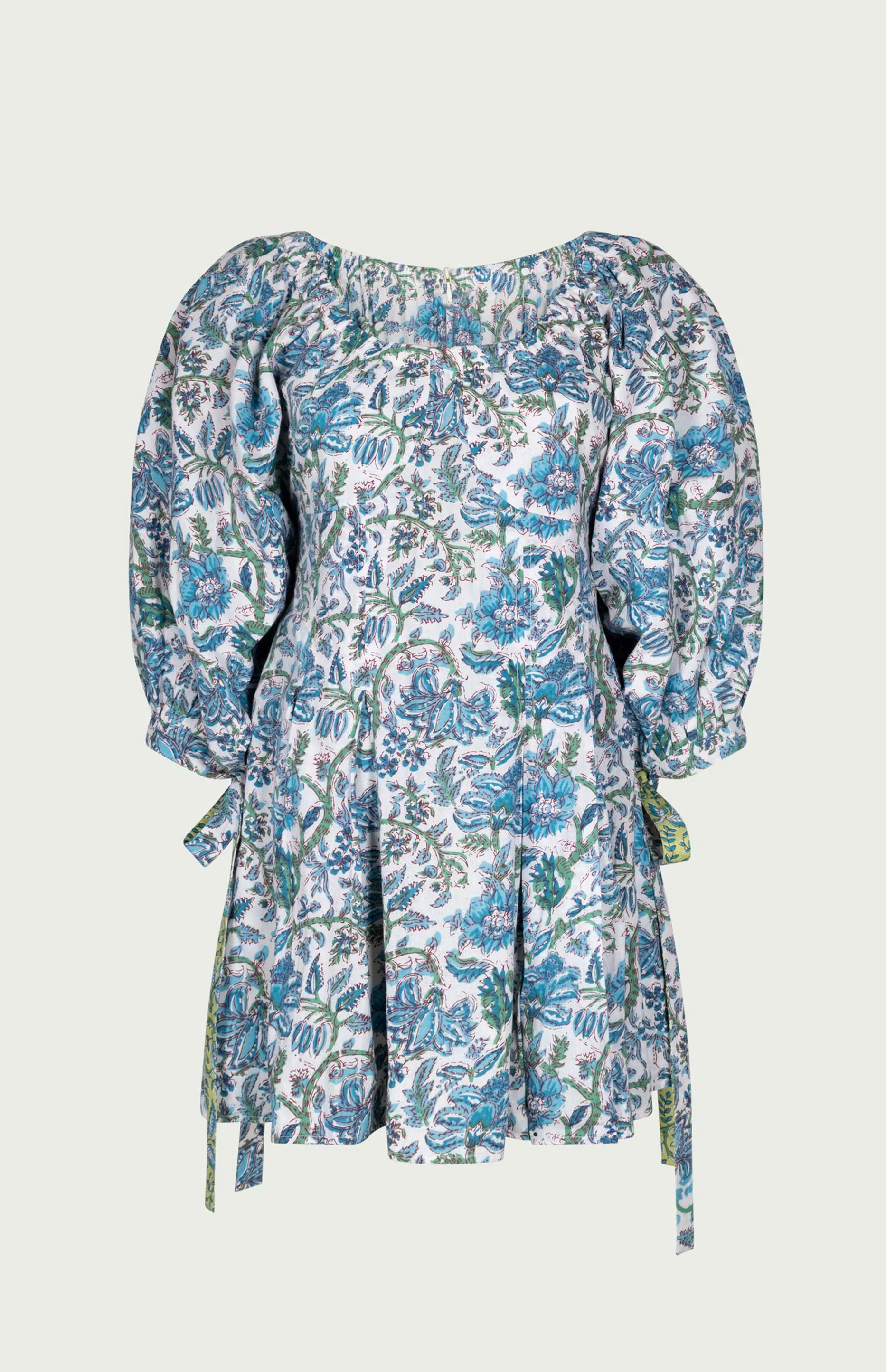 Rose Reversible Mini Dress Skyblue - Image 3