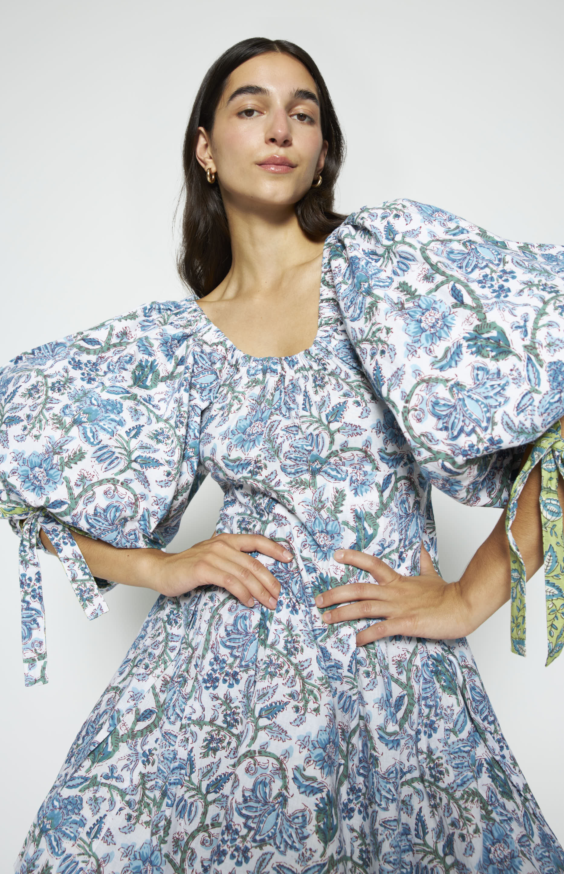 Rose Reversible Mini Dress Skyblue - Image 5